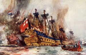 The Burning of the London by the Dutch